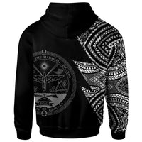 Marshall Islands Custom Personalized Hoodie Flash Style White - Polynesian Pride