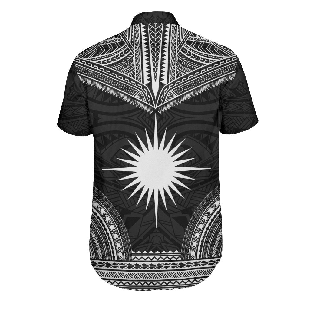 Marshall Islands Polynesian Chief Shirt - Black Version - Polynesian Pride