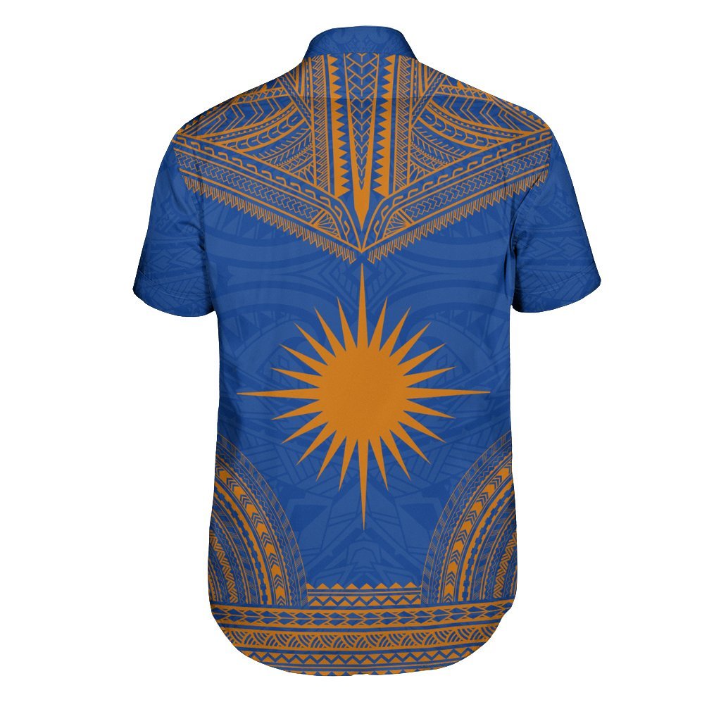 Marshall Islands Polynesian Chief Shirt - Flag Version - Polynesian Pride