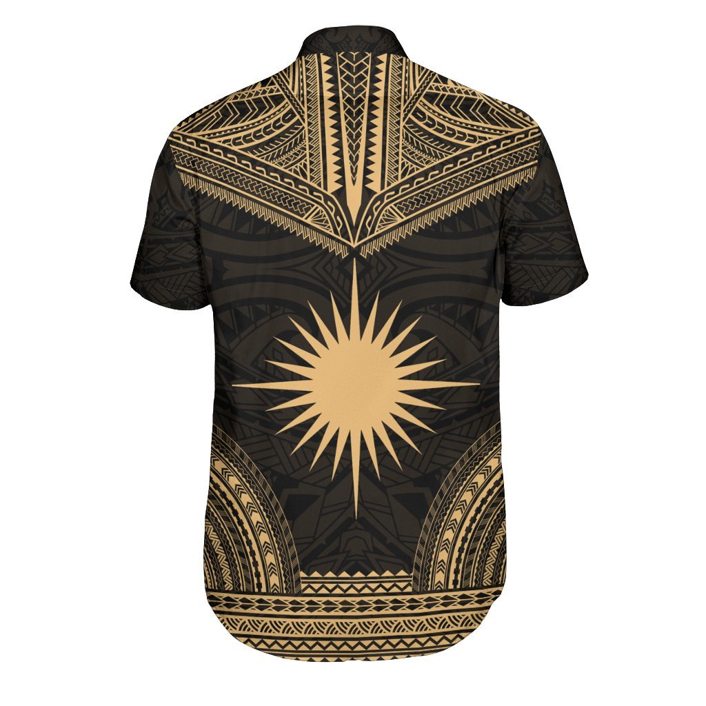 Marshall Islands Polynesian Chief Shirt - Gold Version - Polynesian Pride