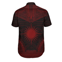 Marshall Islands Polynesian Chief Shirt - Red Version - Polynesian Pride