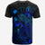 Marshall Islands T Shirt Marshall Islands FLag Turtle Hibiscus Blue - Polynesian Pride