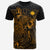 Marshall Islands T Shirt Marshall Islands FLag Turtle Hibiscus Gold Unisex Gold - Polynesian Pride
