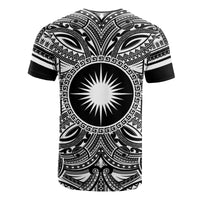 Marshall Islands All T Shirt Marshall Islands Coat Of Arms Polynesian White Black - Polynesian Pride