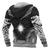 Marshall Islands Polynesian Chief Custom Zip up Hoodie Black Version - Polynesian Pride
