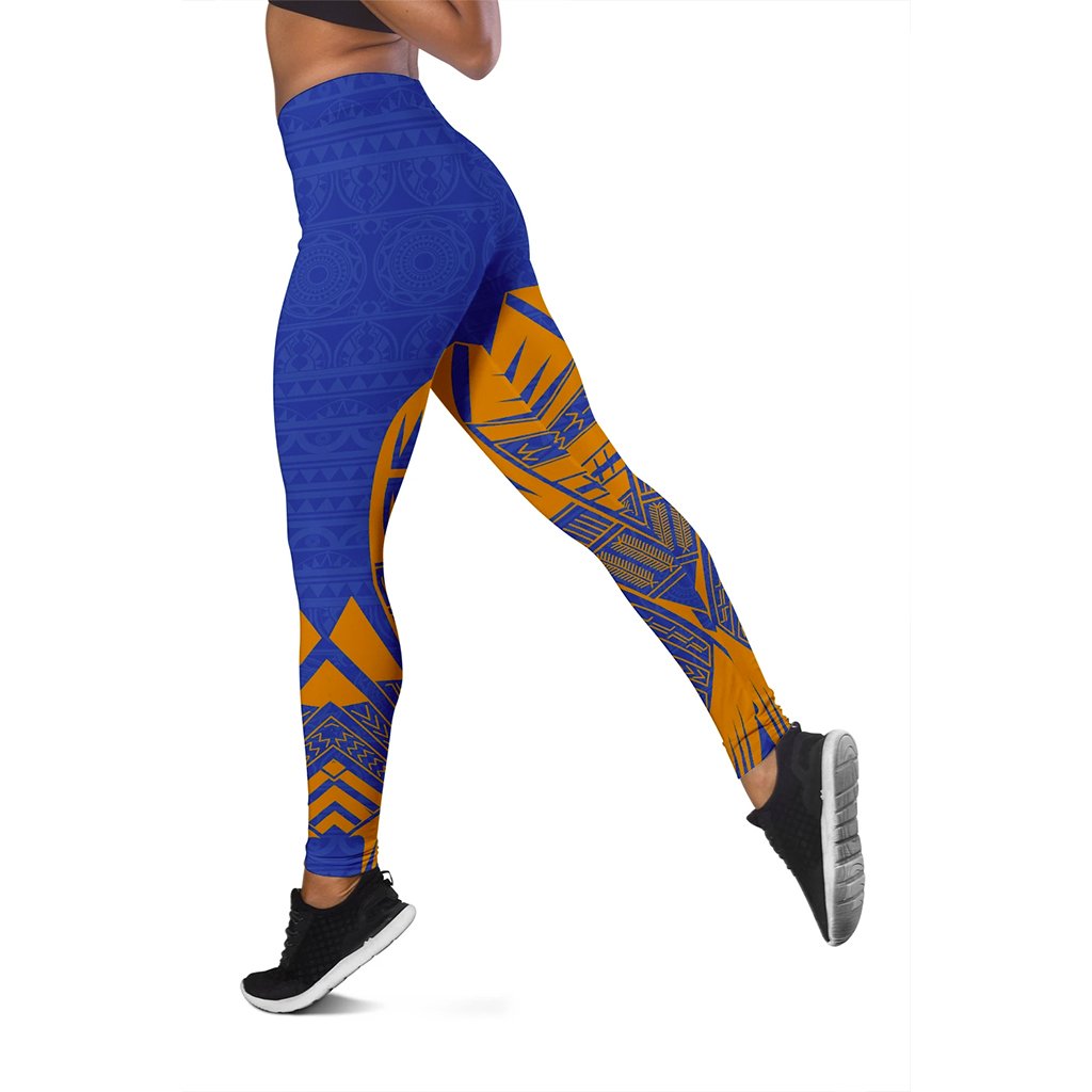 Marshall Islands Polynesian Leggings - Polynesian Tattoo Flag Version - Polynesian Pride