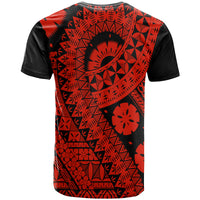 Polynesian Masi Kesa Red Style T Shirt LT9 - Polynesian Pride