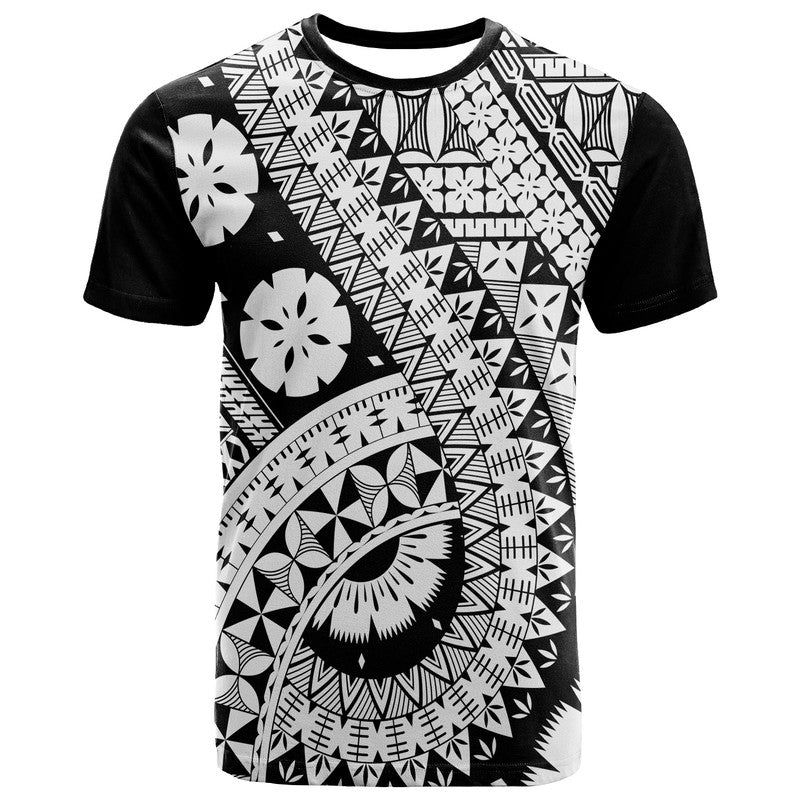Polynesian Masi Kesa Black Style T Shirt LT9 Adult Black - Polynesian Pride
