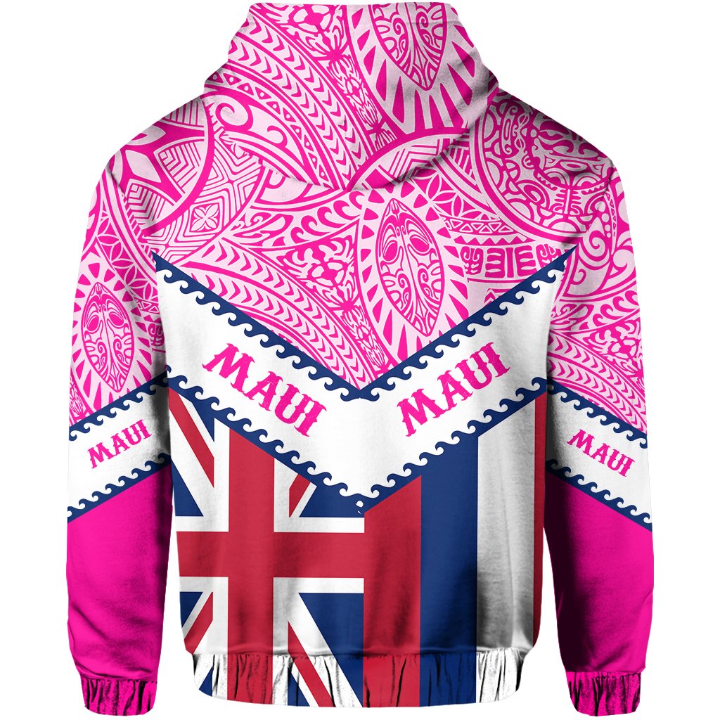 Hawaii Flag Maui Hoodie Zip Mit Style - Polynesian Pride