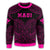 Hawaiian Kanaka Map Polynesian Maui Sweatshirt - Pink - Brad Style - AH - Polynesian Pride