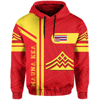 Hawaiian Polynesian Mauna Kea Protest Hoodie Morale Style Unisex Red - Polynesian Pride