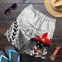Papua New Guinea Patterns Men Short LT6 white - Polynesian Pride