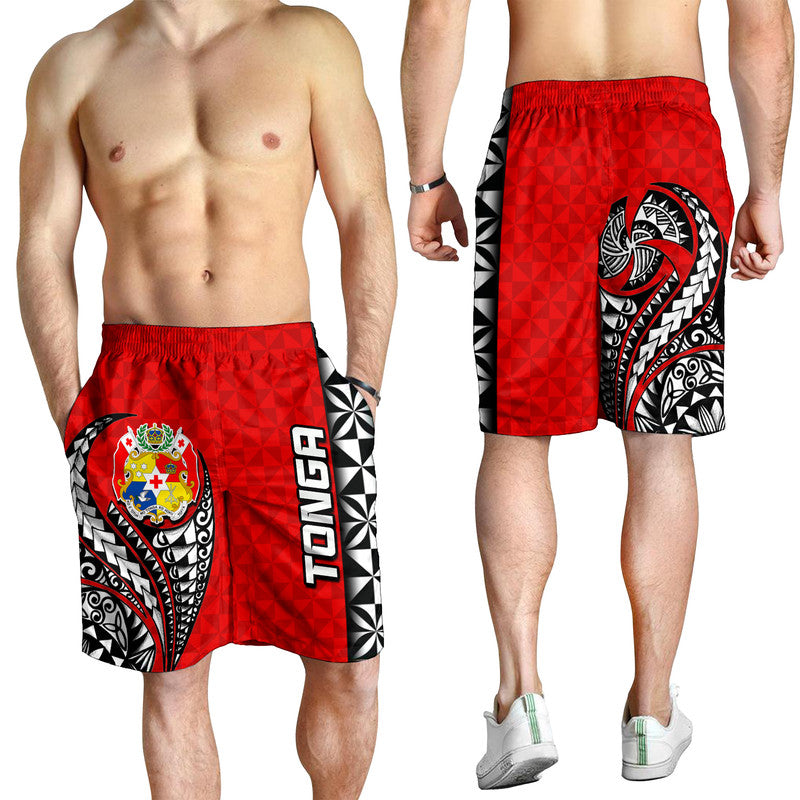 Tonga Men Shorts Polynesian Tattoo LT6 - Polynesian Pride
