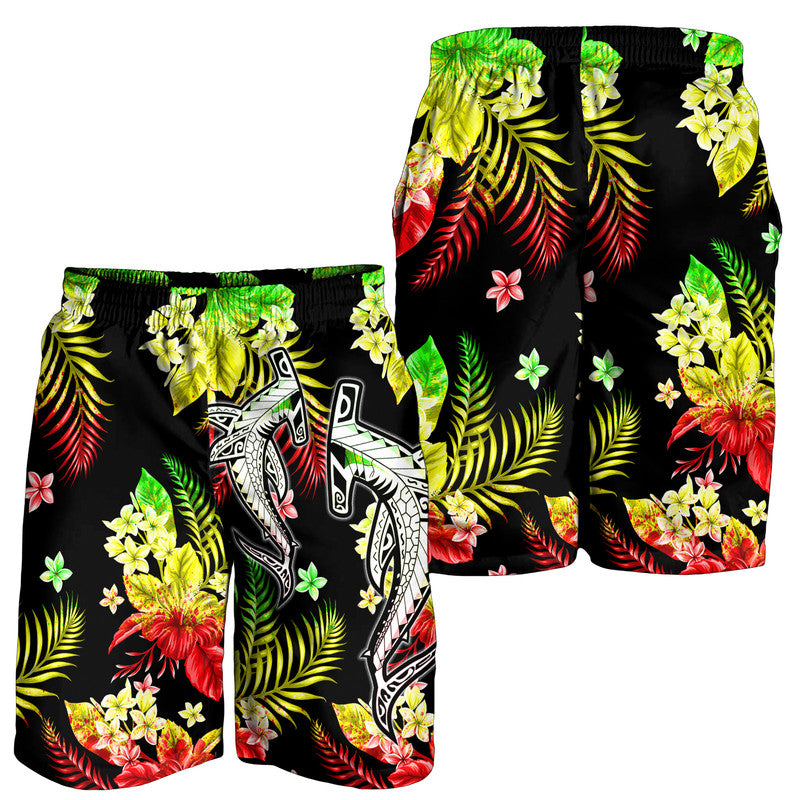 Hawaii Summer Colorful Shark Men Shorts Reggage LT6 Reggage - Polynesian Pride