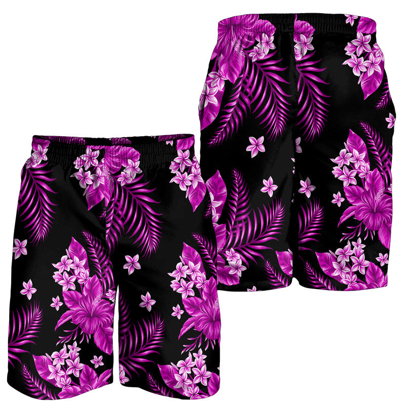 Hawaii Summer Colorful Men Shorts Purple LT6 Purple - Polynesian Pride