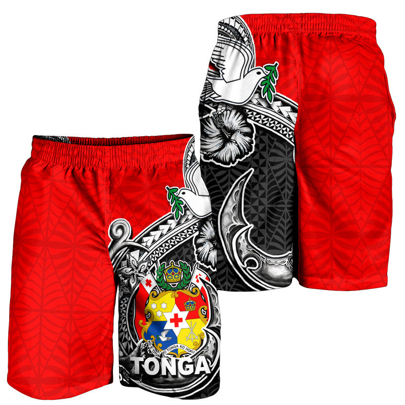 Tonga Hook Tattoo Men Short Black LT6 - Polynesian Pride
