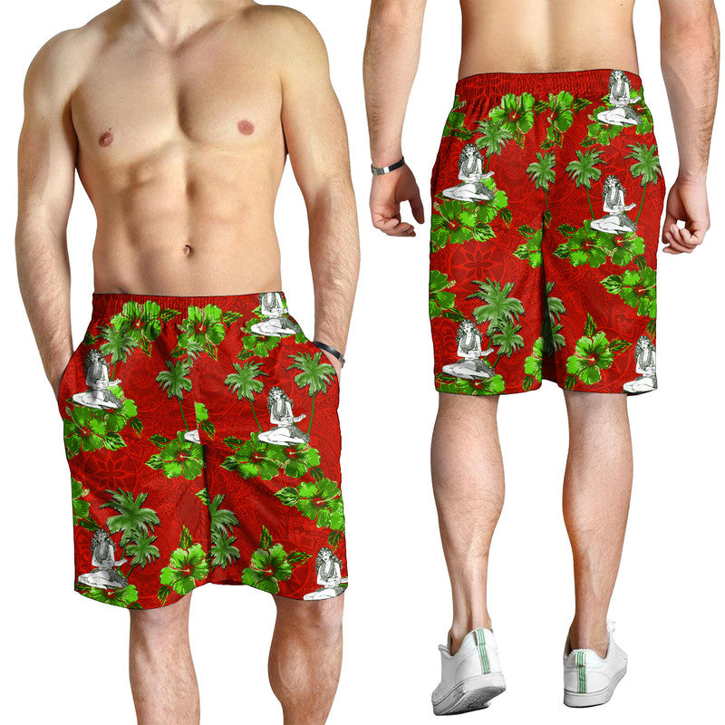 Men Shorts - Hawaii Summer Hula Girl No.8 LT6 - Polynesian Pride