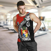 Tonga Hook Tattoo Men Tank Top Black LT6 - Polynesian Pride