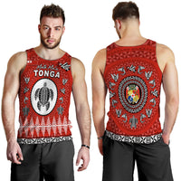 Mate Ma'a Tonga Ngatu Fonu Rugby Men Tank Top LT6 - Polynesian Pride