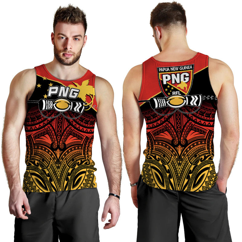 PNG Rugby The Kumuls Men Tank Top LT6 - Polynesian Pride