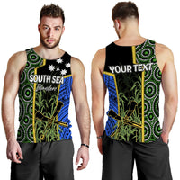 (Custom Personalised) South Sea Islanders Flag Style Men Tank Top Kanaka LT6 - Polynesian Pride