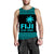 Fiji Rugby Sevens Men Tank Top Simple Blue Style LT9 Blue - Polynesian Pride