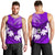 Personalised Fiji Day Men Tank Top Flying Fijians Masi Kesa Style - Violet LT7 - Polynesian Pride