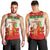 Hawaii Christmas Men Tank Top Santa Claus Surfing Simple Style - Beige Red LT8 - Polynesian Pride