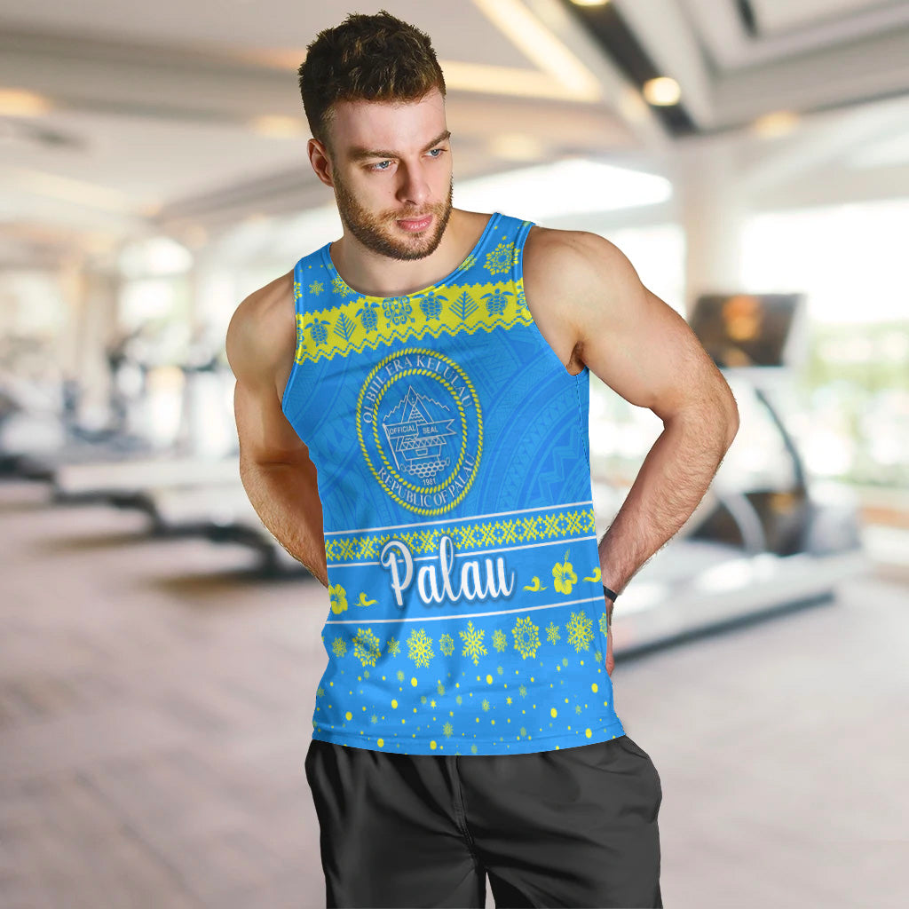 (Custom Personalised) Palau Christmas Men Tank Top Simple Style LT8 - Polynesian Pride