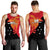 Papua New Guinea Men Tank Top Independence Day Flag Style LT16 Black - Polynesian Pride