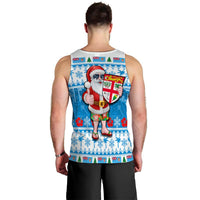 Fiji Christmas Men's Tank Top Cool Santa Claus LT6 - Polynesian Pride