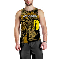 New Caledonia Men's Tank Top Gold Color LT6 - Polynesian Pride