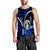 Northern Mariana Islands Men Tank Top Polynesian Style Blue Color LT6 - Polynesian Pride