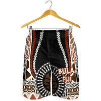Bula Fiji Men Short Masi Tapa Patterns Style LT6 - Polynesian Pride