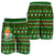 Hawaiian Santa Claus Mele Kalikimaka Men's Shorts - Aviv Style - Green - AH Green - Polynesian Pride