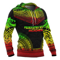 Federated States of Micronesia Hoodie Reggae Color Version Chief Style - Polynesian Pride