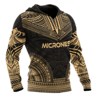 Micronesia Polynesian Chief Hoodie Gold Version - Polynesian Pride