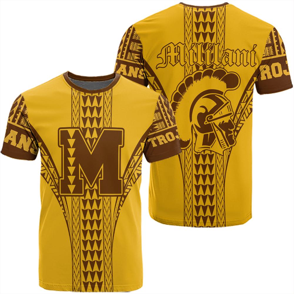 Hawaii Mililani High T Shirt Unisex Gold - Polynesian Pride