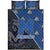 Hawaii Quilt Bed Set - Moanalua High Quilt Bed Set - AH Blue - Polynesian Pride