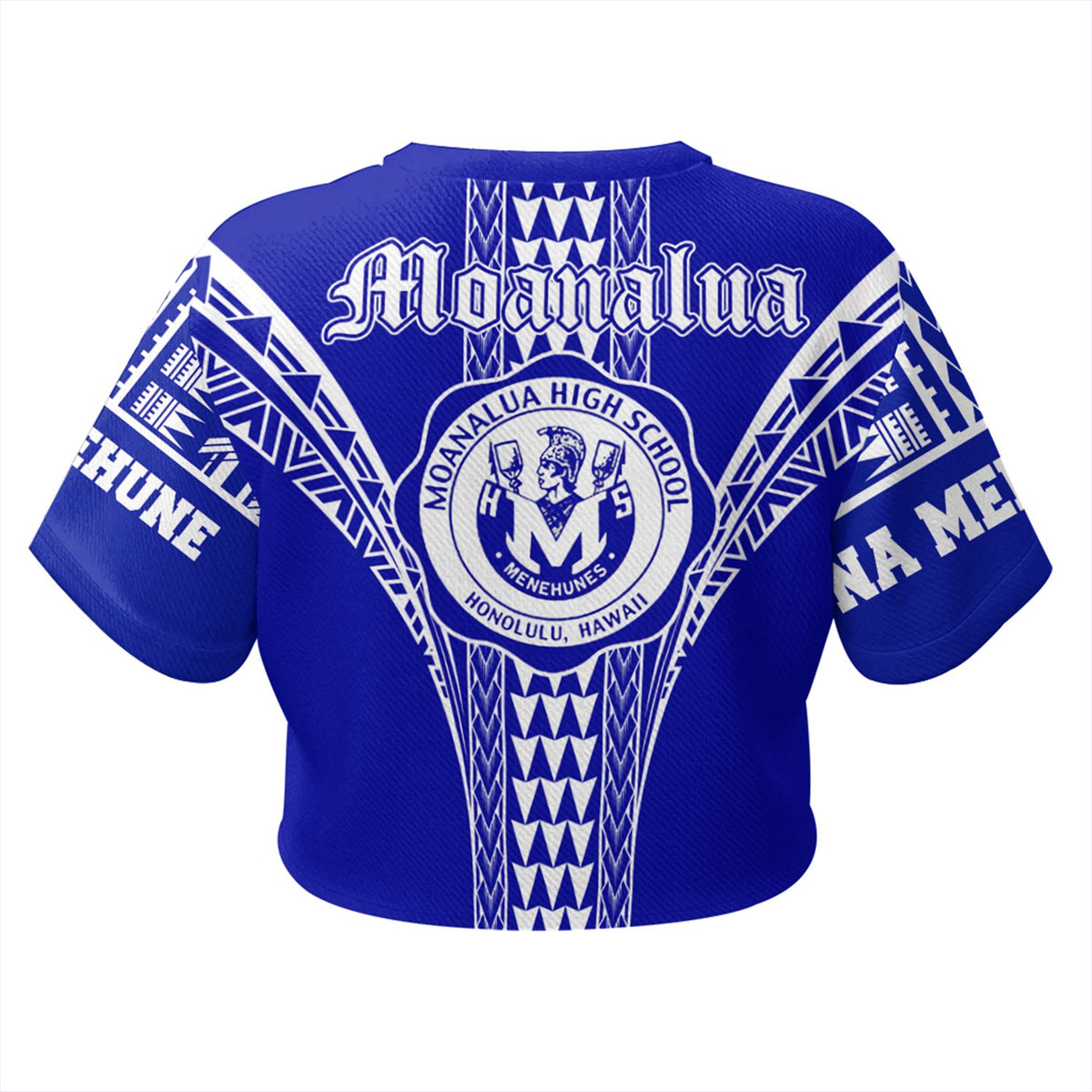 Hawaii - Moanalua High All - over Print Crop Top T-shirt AH - Polynesian Pride