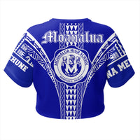 Hawaii - Moanalua High All - over Print Crop Top T-shirt AH - Polynesian Pride