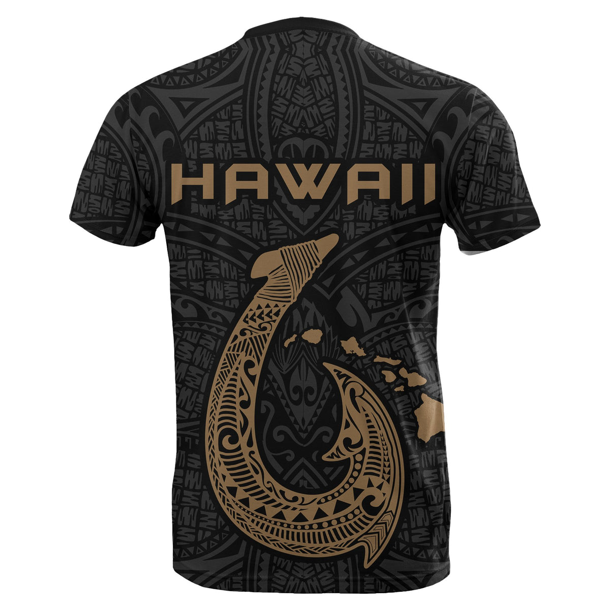 Hawaii Hook Map Kanaka Warrior T Shirt - Polynesian Pride