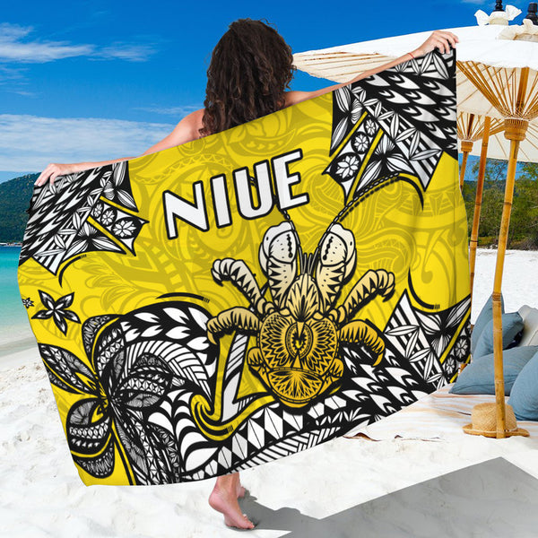 Niue Uga Sarong Tribal Patterns Yellow Style LT6