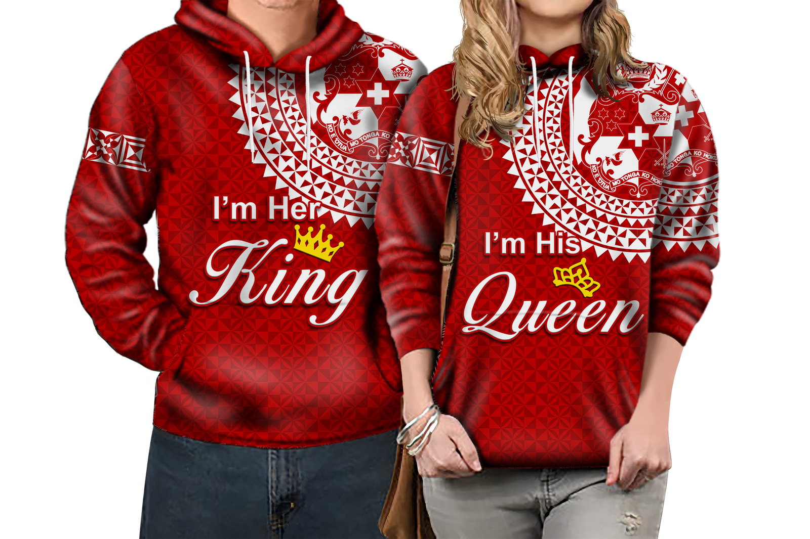 Custom Valentine Day Tonga Couple Love Hoodie Tongan Turtle LT12 6XL - Polynesian Pride