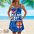 Fiji Day Beach Dress Independence Anniversary Original Style LT8 Women Blue - Polynesian Pride
