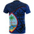 Guam T Shirt Guam Flag Blue A02 - Polynesian Pride