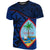 Guam T Shirt Guam Flag Blue A02 Unisex Dark Blue - Polynesian Pride