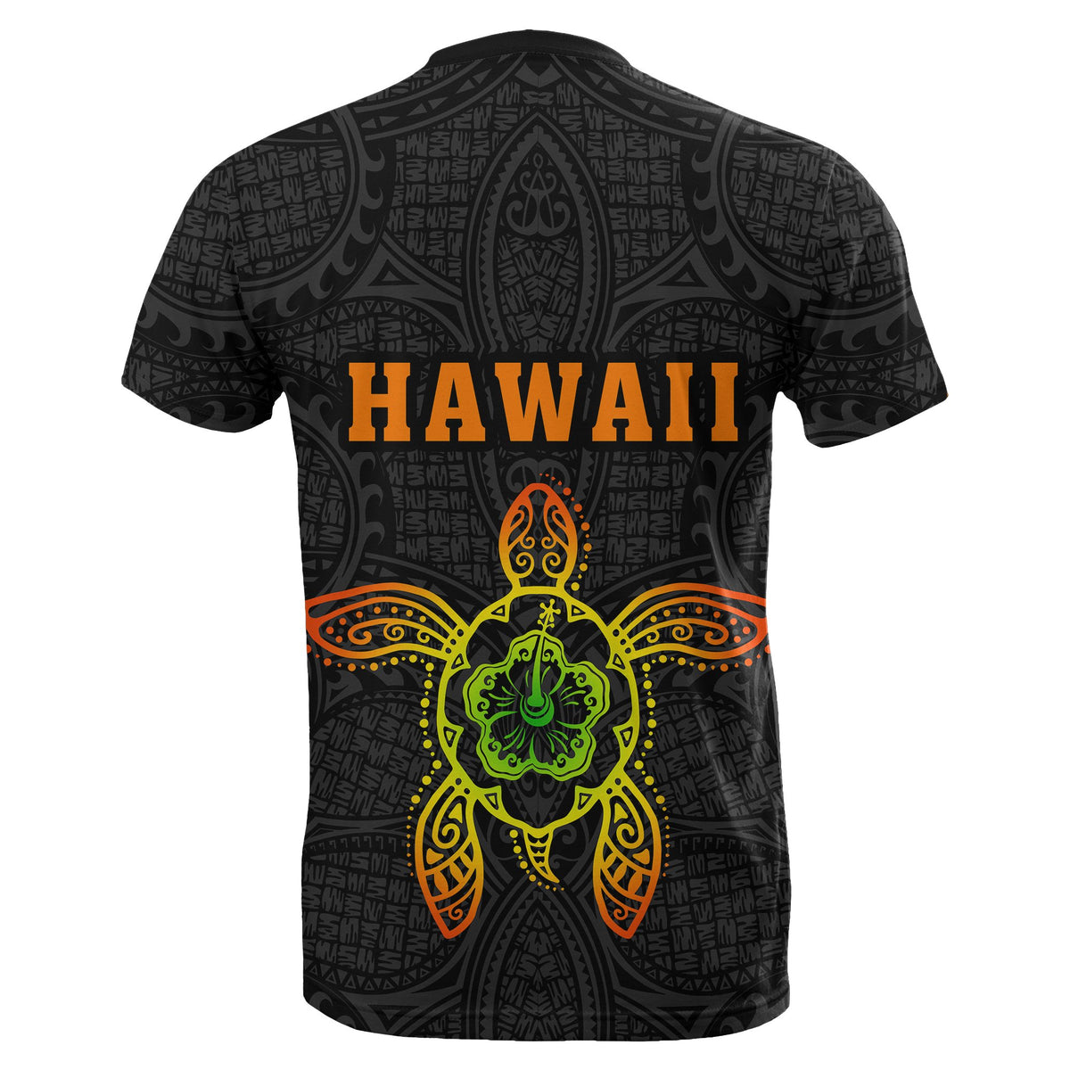 Hula Girl And Turtle Hibiscus T shirt - Polynesian Pride