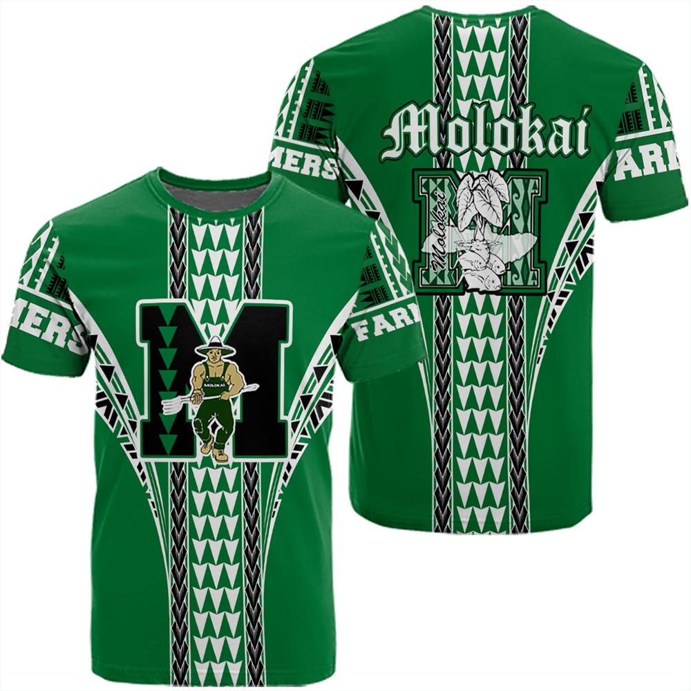 Hawaii Molokai High T Shirt Unisex Green - Polynesian Pride