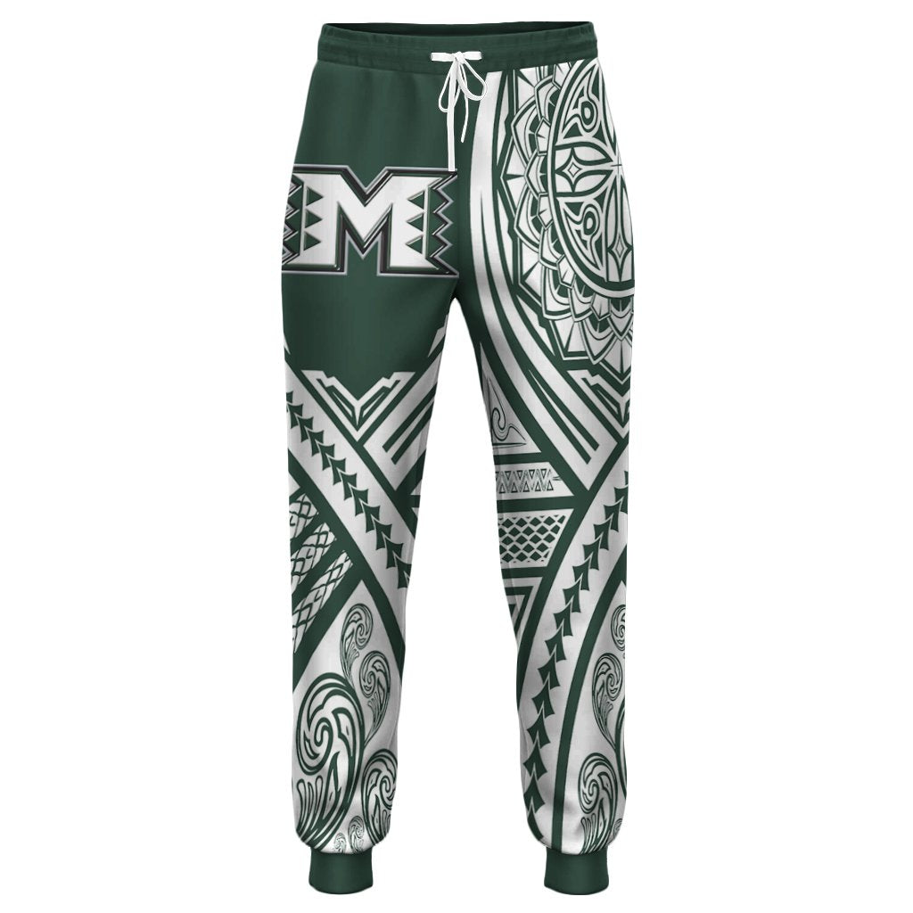 Hawaii - Molokai High Joggers Pant AH Unisex Green - Polynesian Pride